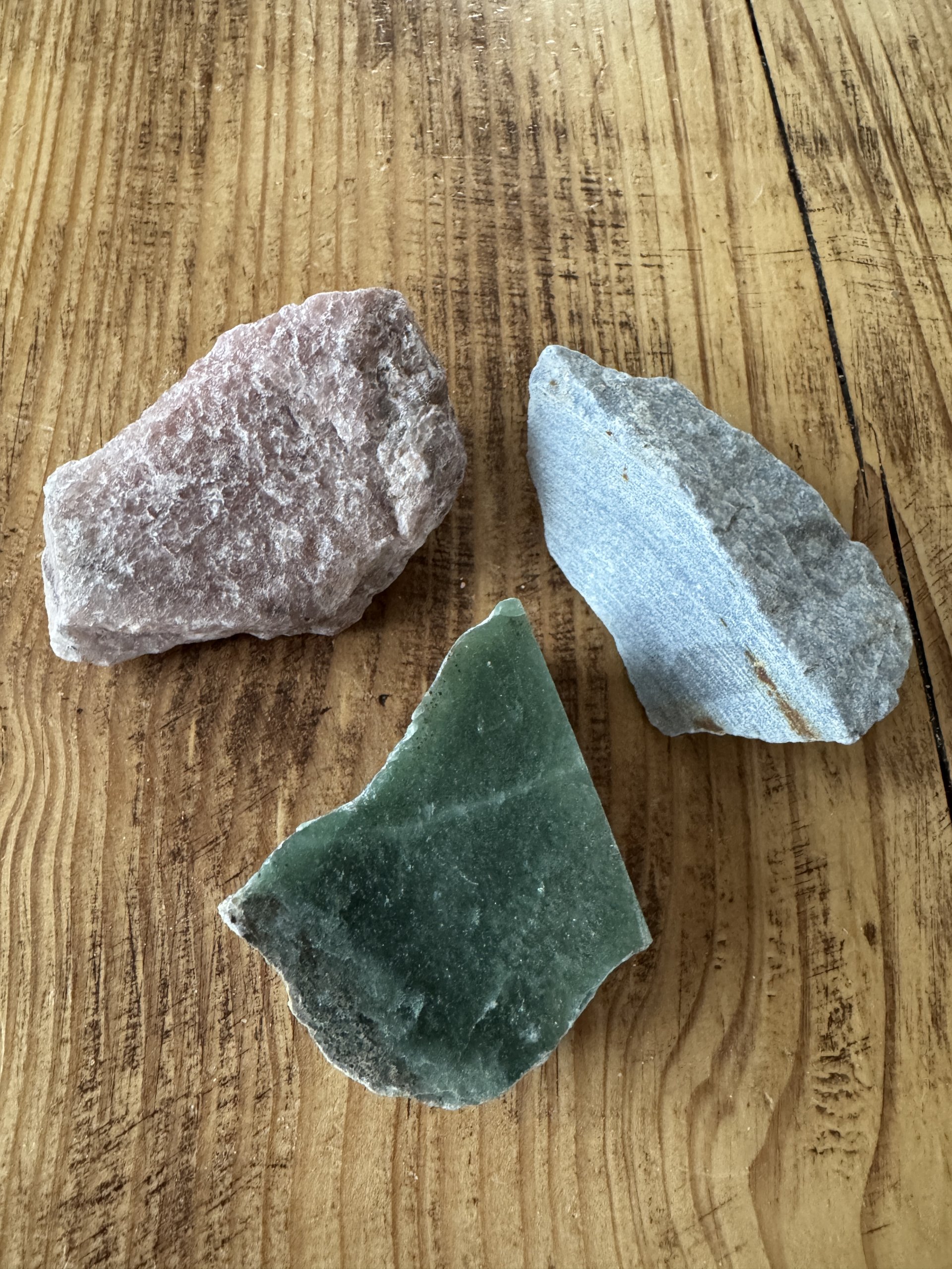 Aventurin, rå - flere farver - Billede 4