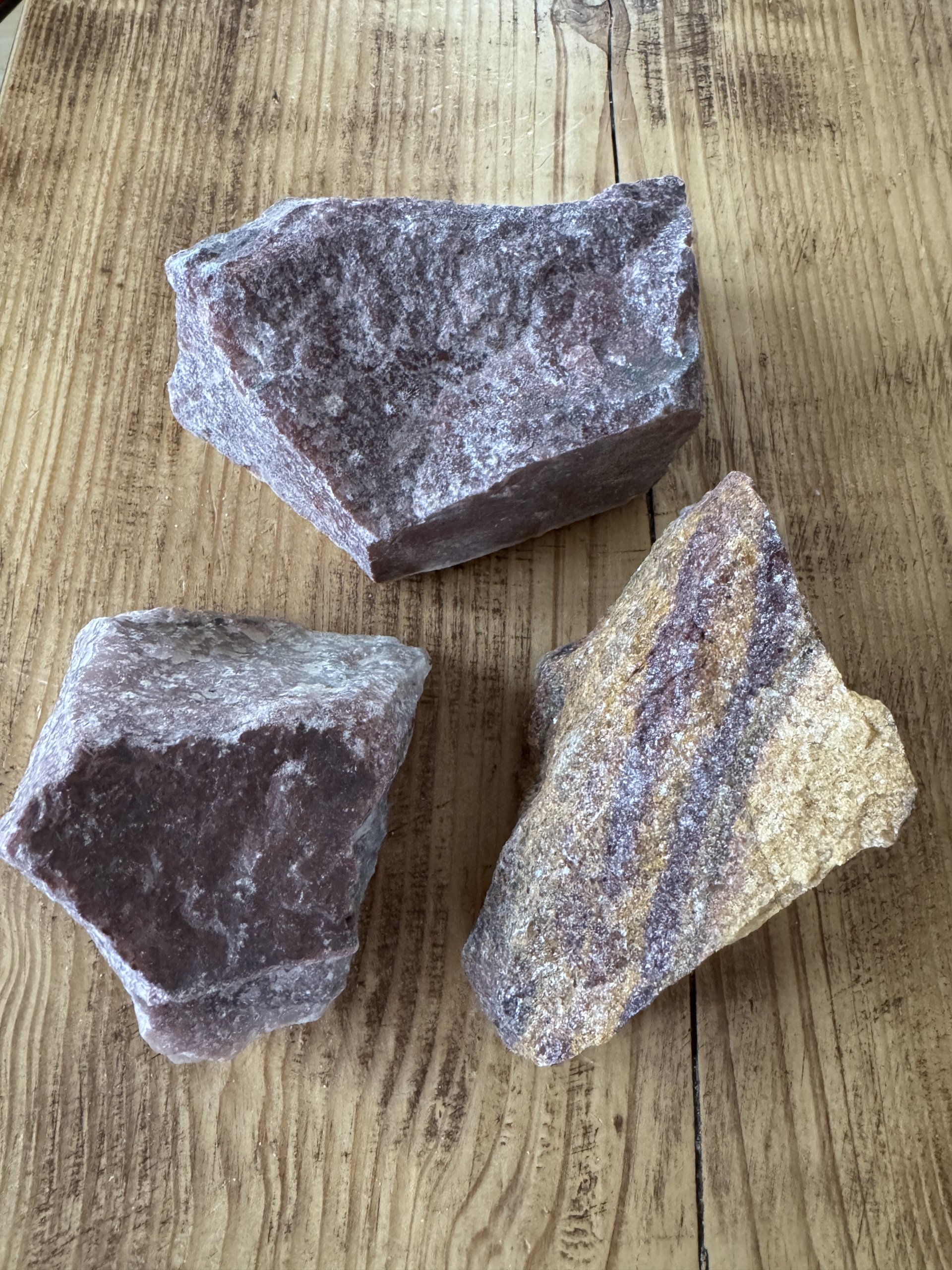 Aventurin, rå - flere farver - Billede 6