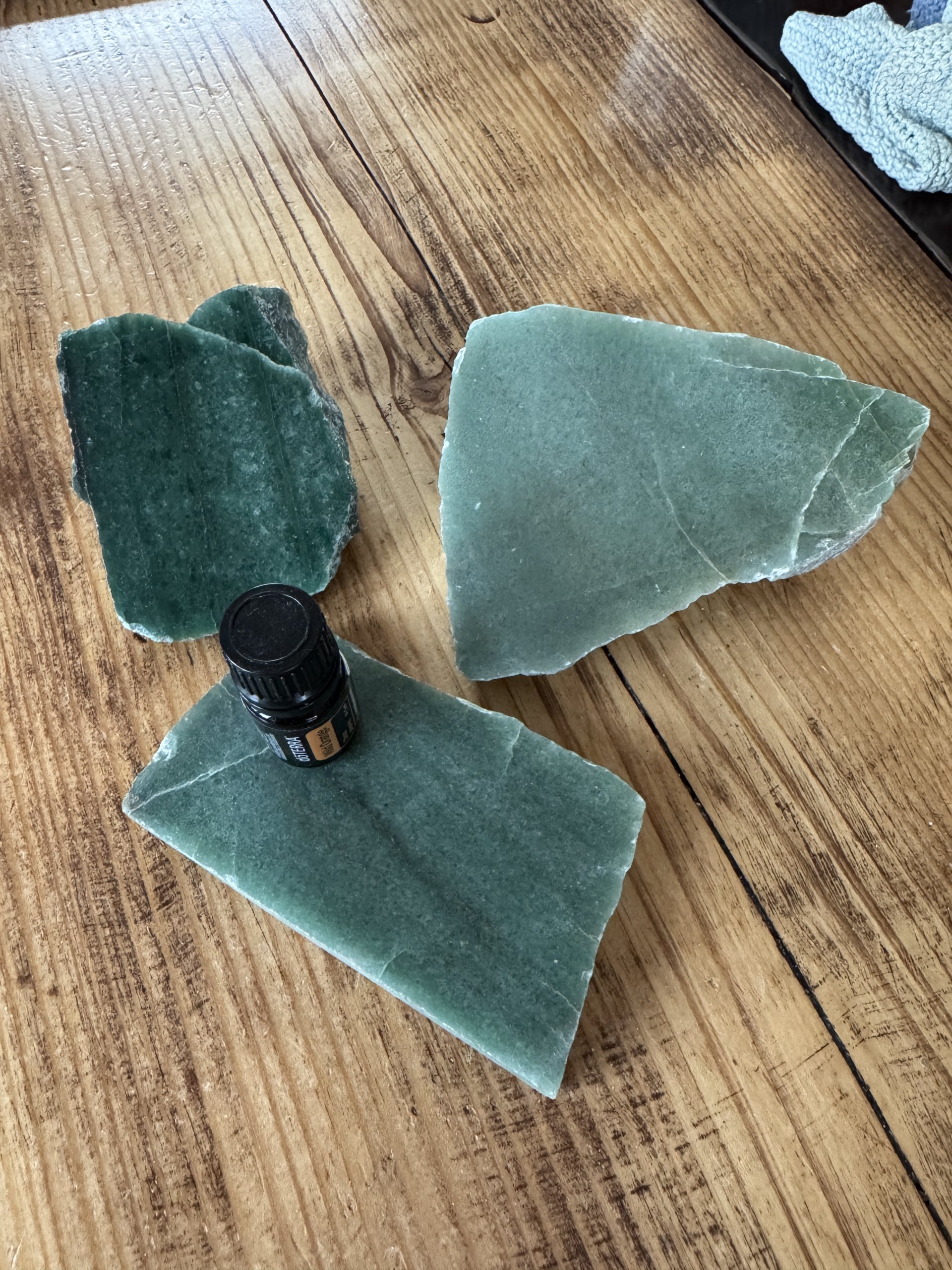 Aventurin, rå - flere farver - Billede 10