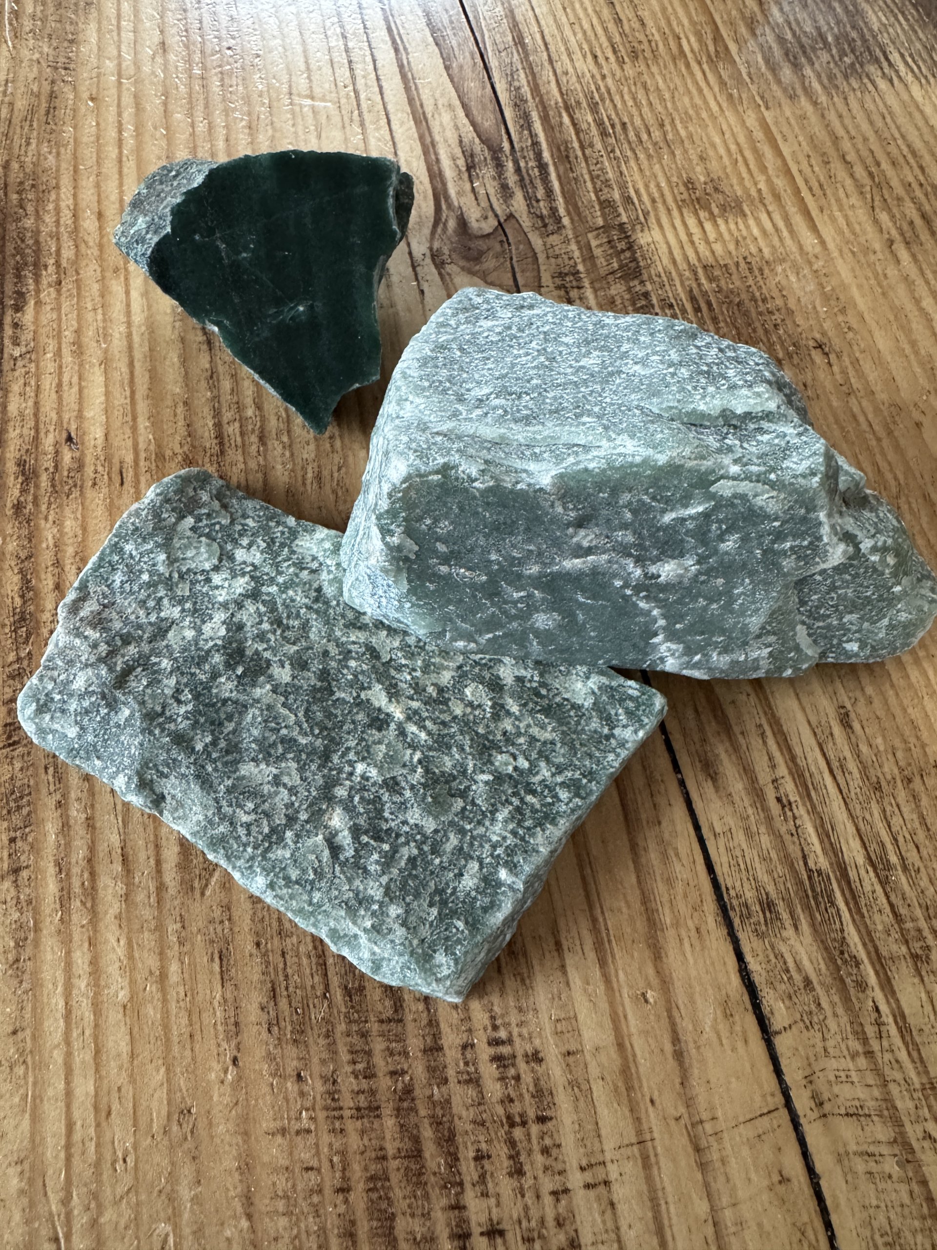 Aventurin, rå - flere farver - Billede 12